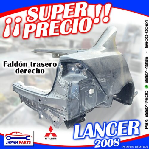 FALDÓN TRASERO DERECHO PARA
  MITSUBISHI (2008)