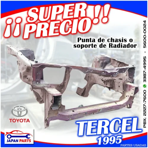 PUNTA DE CHASIS O SOPORTE DE RADIADOR
  PARA TOYOTA (1995)