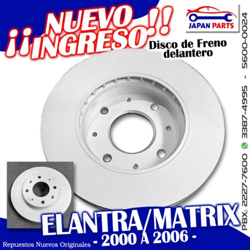 DISCO
  DE FRENO PARA HYUNDAI (2005)