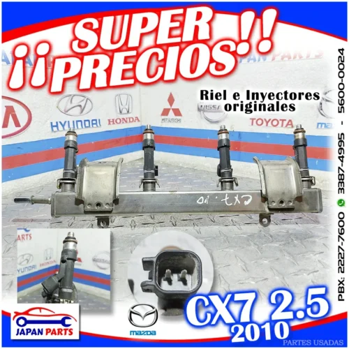 RIEL E INYECTORES PARA MAZDA (2010)