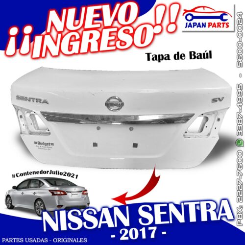 TAPA
  DE BAÚL PARA NISSAN (2017)